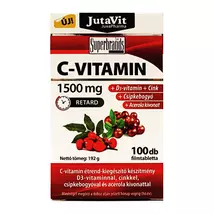 JutaVit C-Vitamin 1500mg +csipkebogyó +Acerola kivonat + D3 vitamin + Cink,