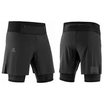 Salomon - EXO Twinskin Short M ketretegu kompresszio rövidnadrag (fekete) LC1046000