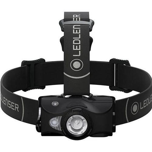 LEDLENSER MH8 outdoor tölthető LED fejlámpa 600lm/200m, RGB, 1xLi-ion, fekete 